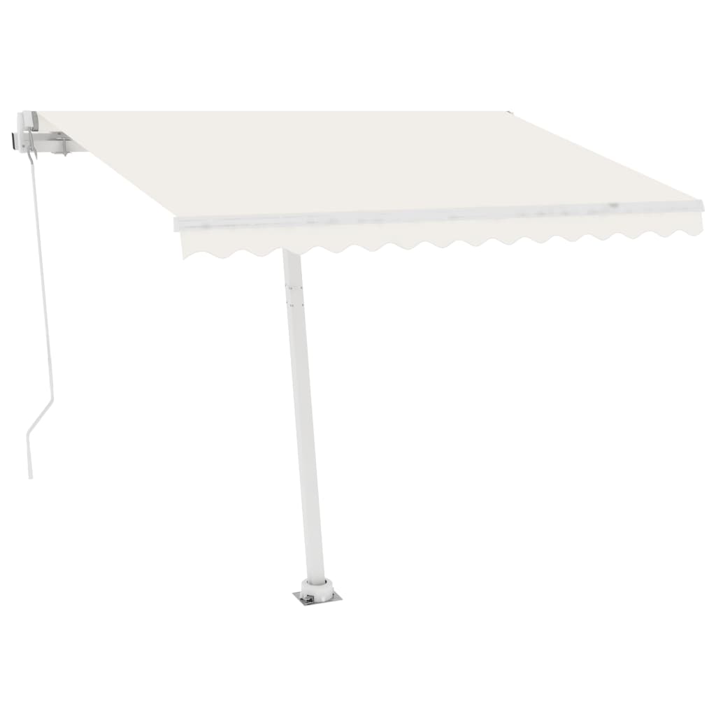 Tenda Automatica con Sensore Vento e LED 350x250 cm Crema 3069532