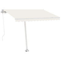 Tenda da Sole Automatica LED e Sensore Vento 350x250cm Crema