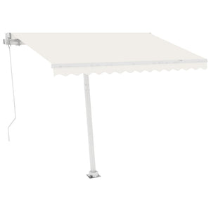 Tenda da Sole Automatica LED e Sensore Vento 350x250cm Crema