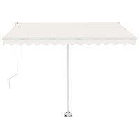Tenda Automatica con Sensore Vento e LED 350x250 cm Crema 3069532