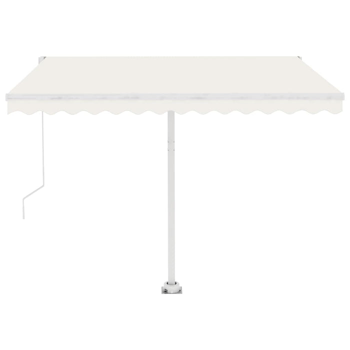 Tenda Automatica con Sensore Vento e LED 350x250 cm Crema 3069532