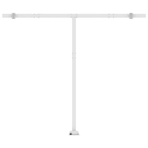 Tenda da Sole Retrattile Manuale e LED 400x300 cm Gialla Bianca cod mxl 43664