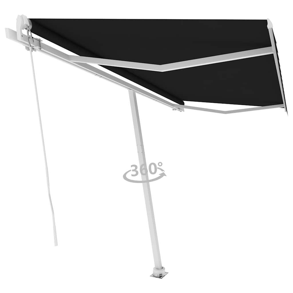 Tenda da Sole Manuale Autoportante 450x300 cm Antracite 3069559