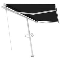 Tenda da Sole Manuale Autoportante 450x300 cm Antracite 3069559