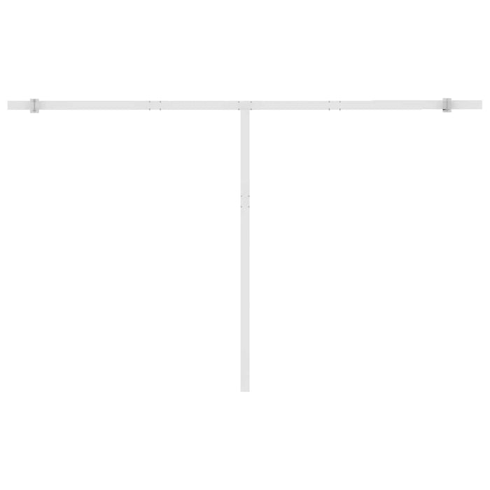 Tenda Retrattile Automatica con Palo 450x300 cm Arancio Marrone 3069570