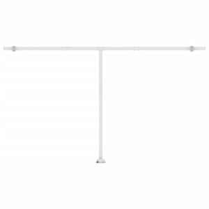 Tenda da Sole Retrattile Manuale LED 500x300 cm Gialla Bianca 3069583