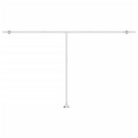 Tenda Automatica con Sensore Vento e LED 500x300 cm Blu Bianca 3069591