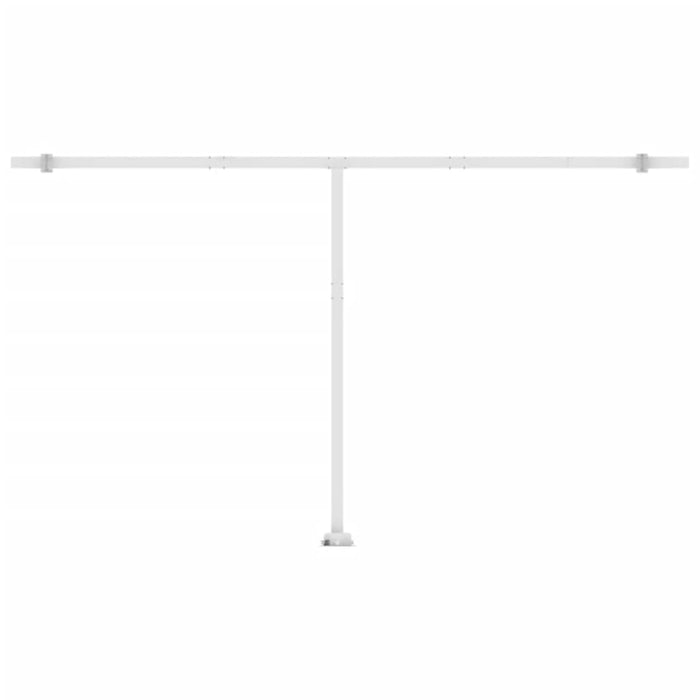 Tenda Automatica con Sensore Vento e LED 500x300 cm Blu Bianca 3069591