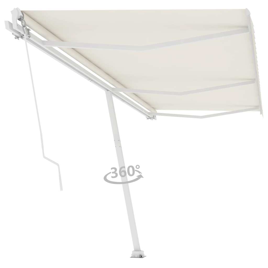 Tenda da Sole Autoportante Manuale 600x300 cm Crema 3069597