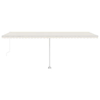 Tenda da Sole Autoportante Manuale 600x300 cm Crema 3069597