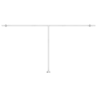 Tenda da Sole Autoportante Manuale 600x300 cm Gialla Bianca 3069598