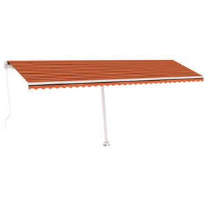 Tenda da Sole Autoportante Manuale 600x300cm Arancione Marrone 3069600