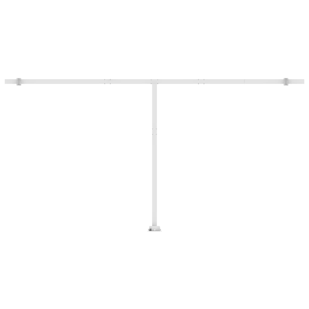 Tenda Retrattile Manuale Autoportante 600x300cm Arancio Marrone cod mxl 43668