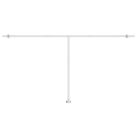 Tenda da Sole Retrattile Manuale e LED 600x300cm Gialla Bianca 3069603