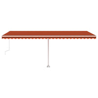 Tenda da Sole Autoportante Automatica 600x300cm Arancio Marrone cod mxl 43718