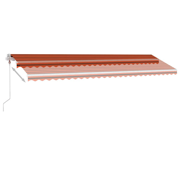 Tenda da Sole Autoportante Automatica 600x300cm Arancio Marrone cod mxl 43718