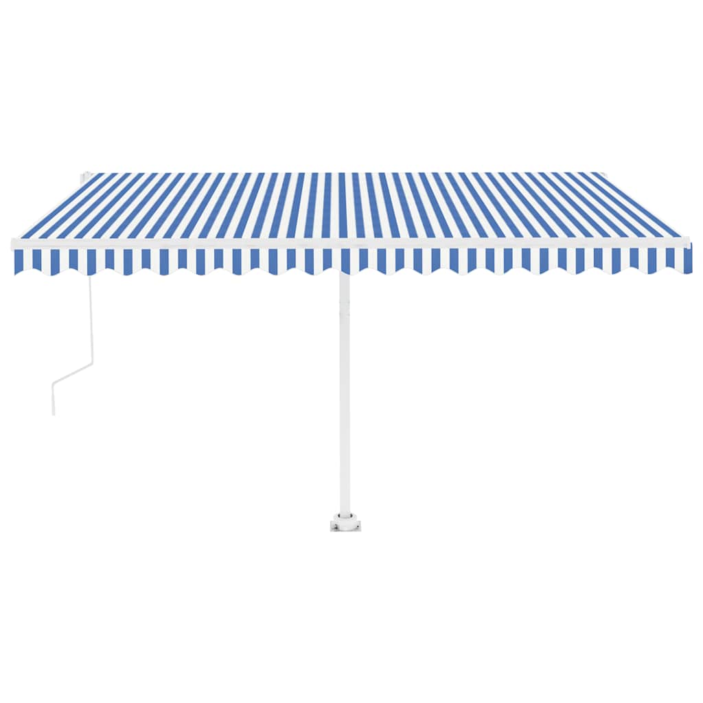 Tenda Retrattile Automatica con Palo 400x350 cm Arancio Marrone 3069626