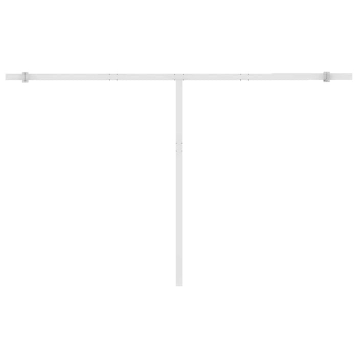 Tenda Retrattile Automatica con Palo 400x350 cm Arancio Marrone 3069626