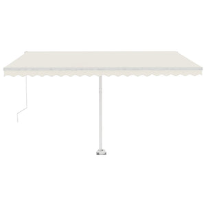 Tenda da Sole Manuale Autoportante 450x350 cm Crema 3069637