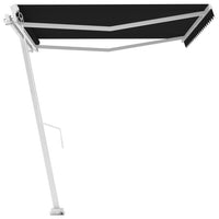 Tenda Sole Retrattile Manuale Autoportante 450x350 cm Antracite cod mxl 43864