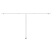 Tenda da Sole Retrattile Manuale LED 600x350 cm Giallo Bianco 3069683