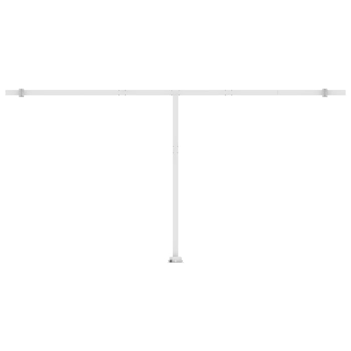 Tenda da Sole Autoportante Automatica 600x350 cm Gialla Bianca 3069688