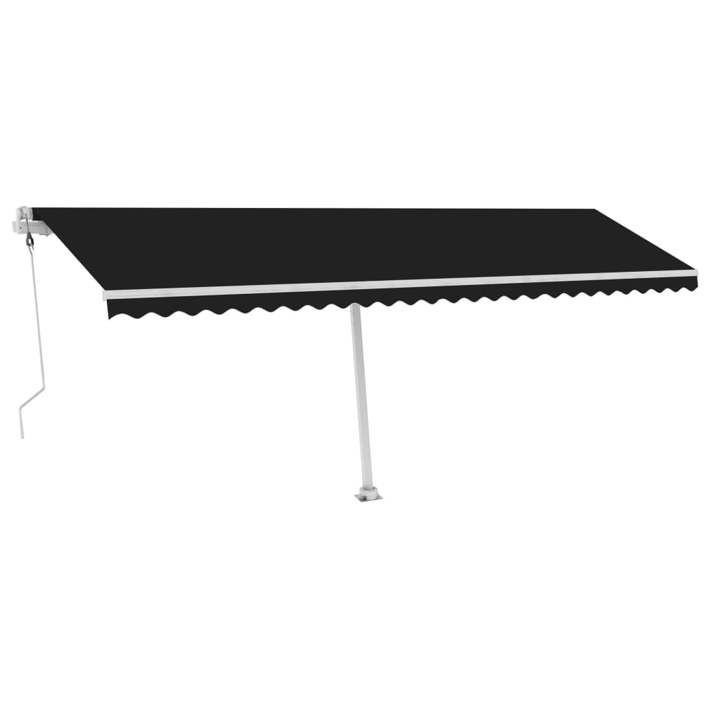 Tenda Automatica con Sensore Vento e LED 600x350 cm Antracite 3069694