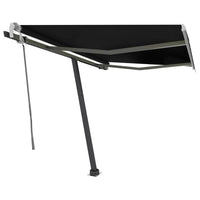 Tenda da Sole Retrattile Manuale con LED 300x250 cm Antracite 3069704