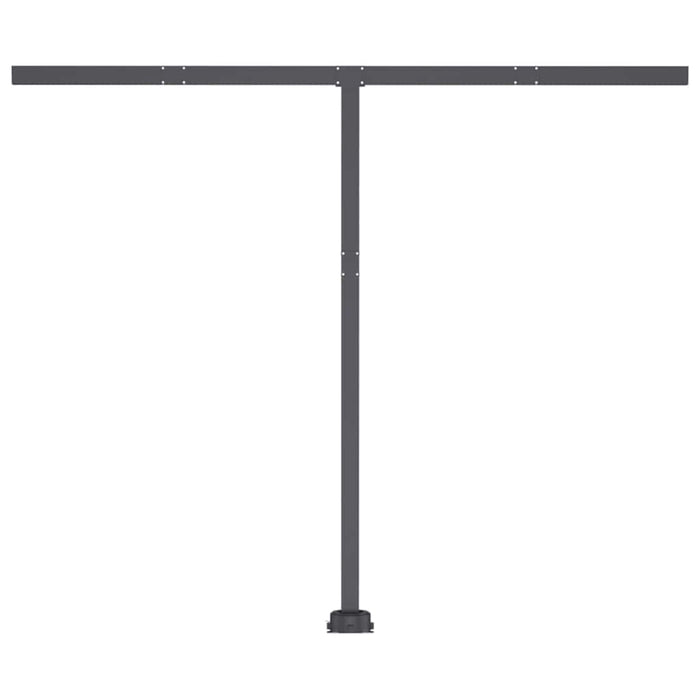 Tenda da Sole Manuale con LED 300x250cm Arancione e Marrone 3069705