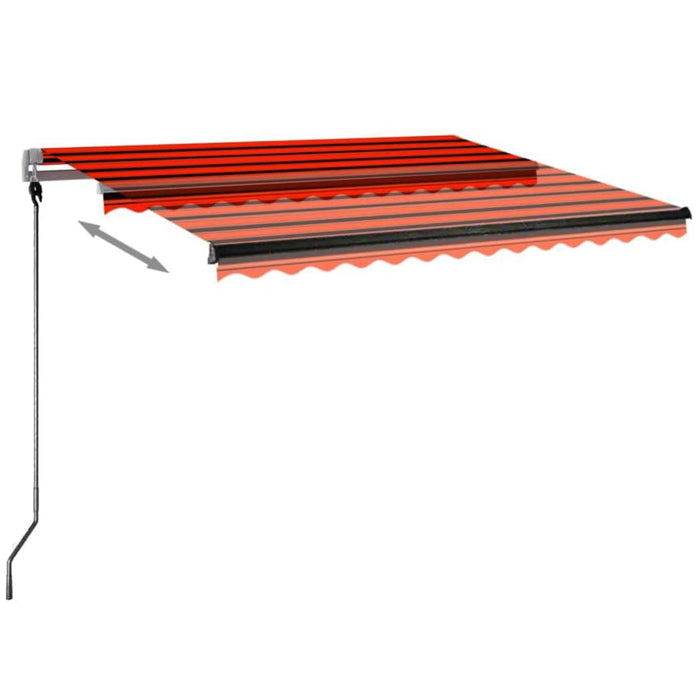 Tenda da Sole Automatica Autoportante 300x250cm Arancio Marrone cod mxl 43825