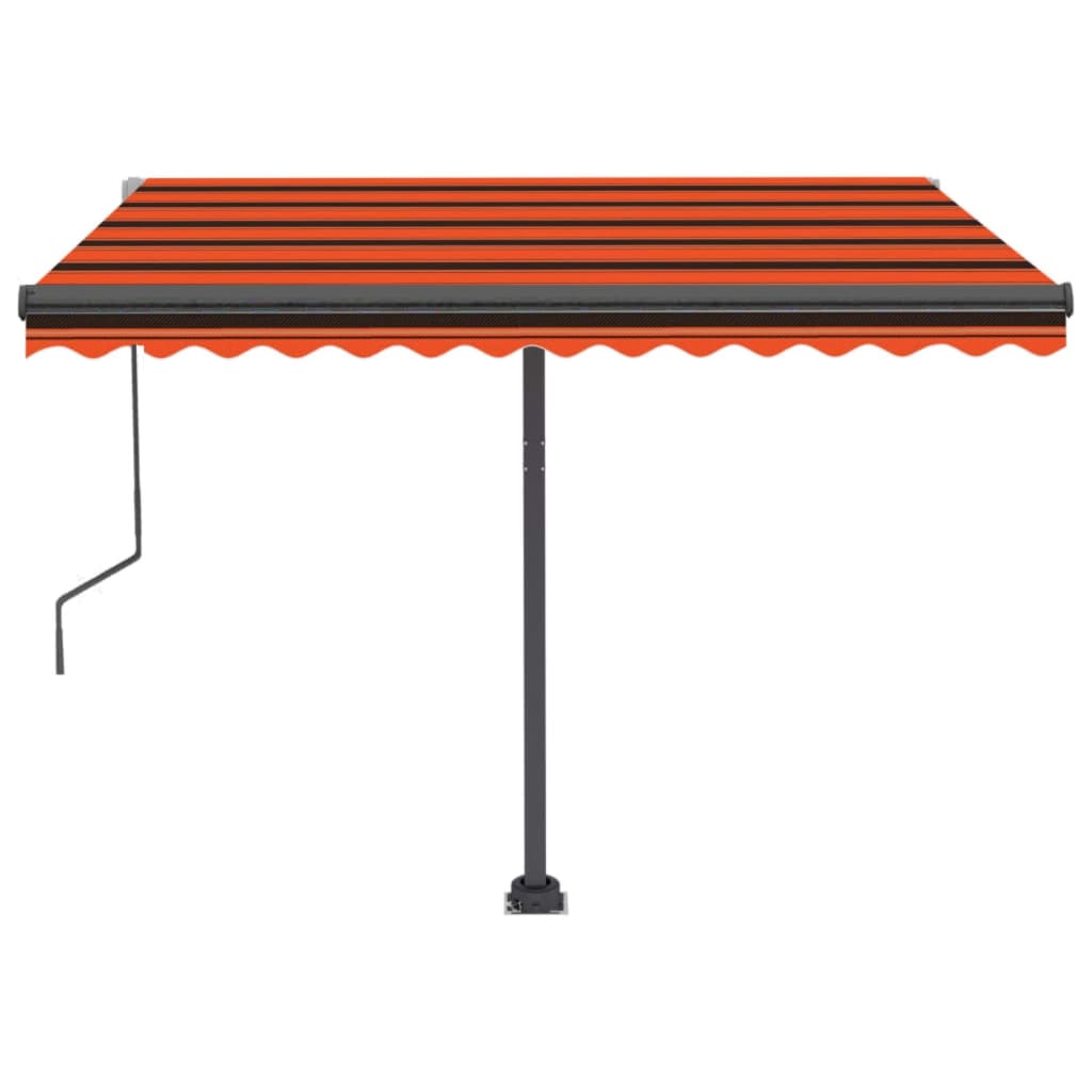 Tenda da Sole Automatica Autoportante 300x250cm Arancio Marrone cod mxl 43825