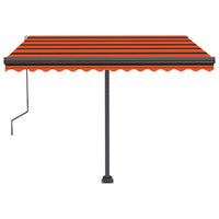 Tenda da Sole Automatica Autoportante 300x250cm Arancio Marrone cod mxl 43825