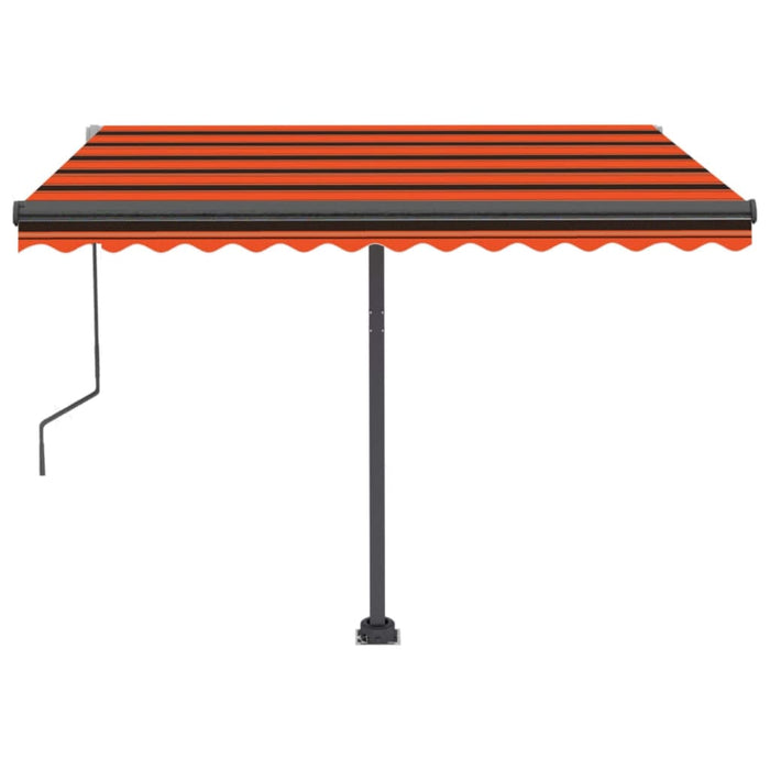 Tenda da Sole Automatica Autoportante 300x250cm Arancio Marrone cod mxl 43825