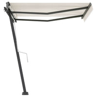 Tenda da Sole Retrattile Manuale Autoportante 350x250 cm Crema cod mxl 55042