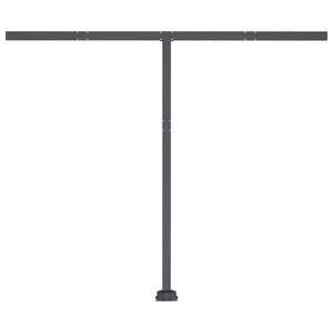 Tenda da Sole Retrattile Manuale con LED 350x250cm Blu e Bianca cod mxl 51619