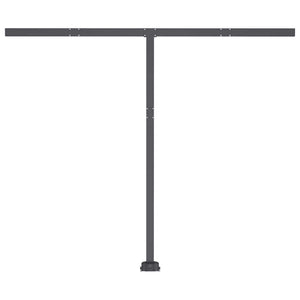 Tenda da Sole Retrattile Manuale con LED 300x250 cm Antracite 3069724