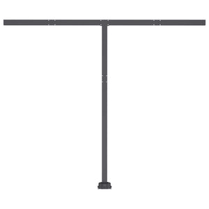 Tenda da Sole Retrattile con LED 350x250 cm Arancione e Marrone 3069725