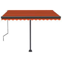 Tenda da Sole Automatica Autoportante 350x250cm Arancio Marrone 3069730