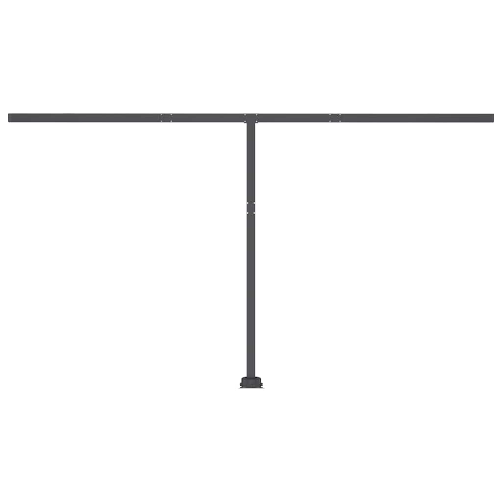 Tenda da Sole Retrattile Manuale e LED 400x300cm Gialla Bianca 3069743