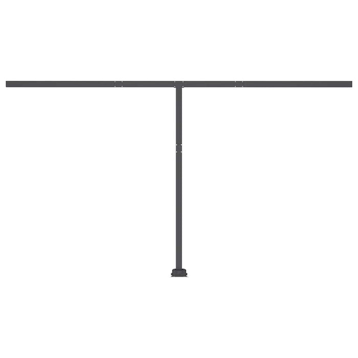 Tenda da Sole Retrattile Manuale e LED 400x300cm Gialla Bianca 3069743