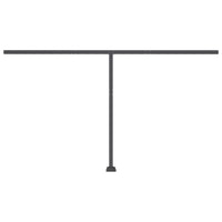 Tenda Sole Retrattile Automatica con Palo 400x300 cm Antracite 3069749