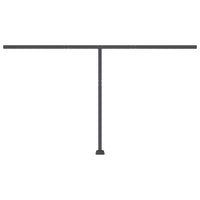 Tenda da Sole Retrattile Manuale LED 450x300 cm Gialla Bianca 3069763