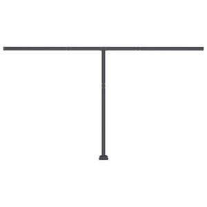 Tenda da Sole Retrattile Manuale LED 450x300 cm Arancio Marrone 3069765