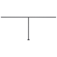 Tenda da Sole Autoportante Manuale 500x300 cm Gialla Bianca 3069778