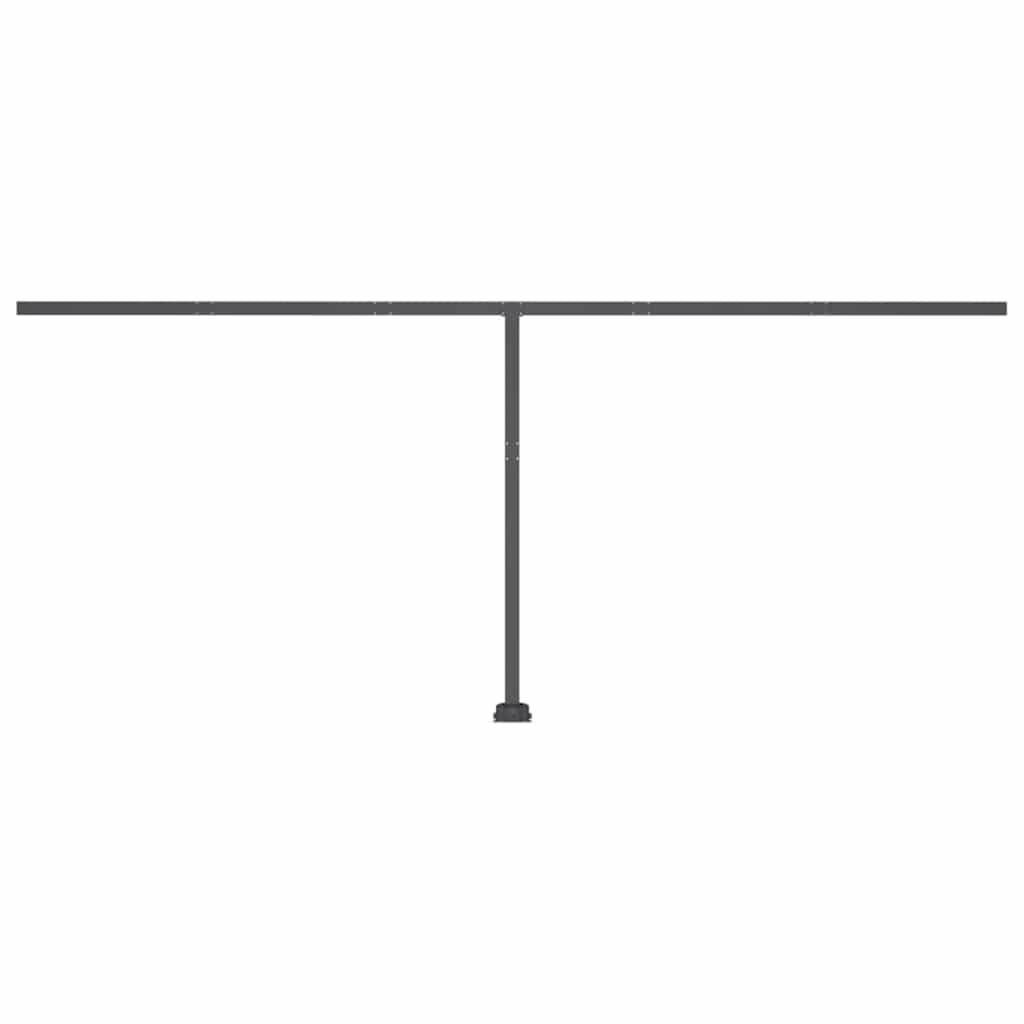 Tenda Sole Retrattile Manuale Autoportante 500x300 cm Antracite 3069779