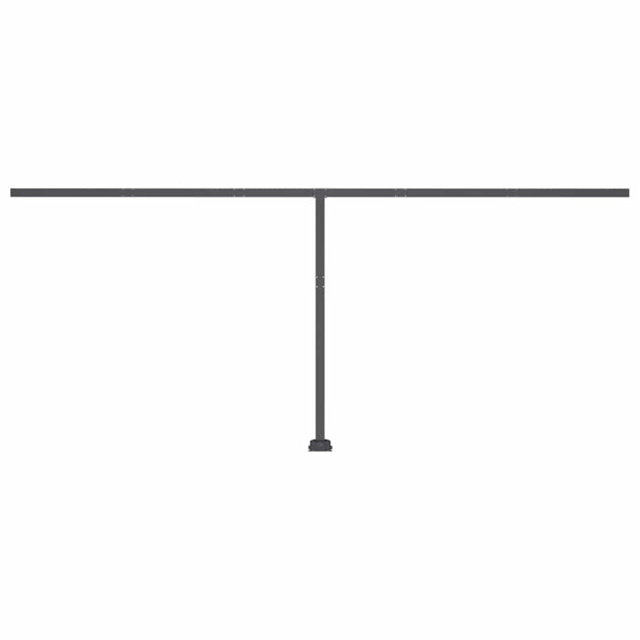 Tenda Sole Retrattile Manuale Autoportante 500x300 cm Antracite 3069779