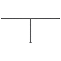 Tenda da Sole Retrattile Manuale con LED 500x300cm Blu e Bianca 3069781