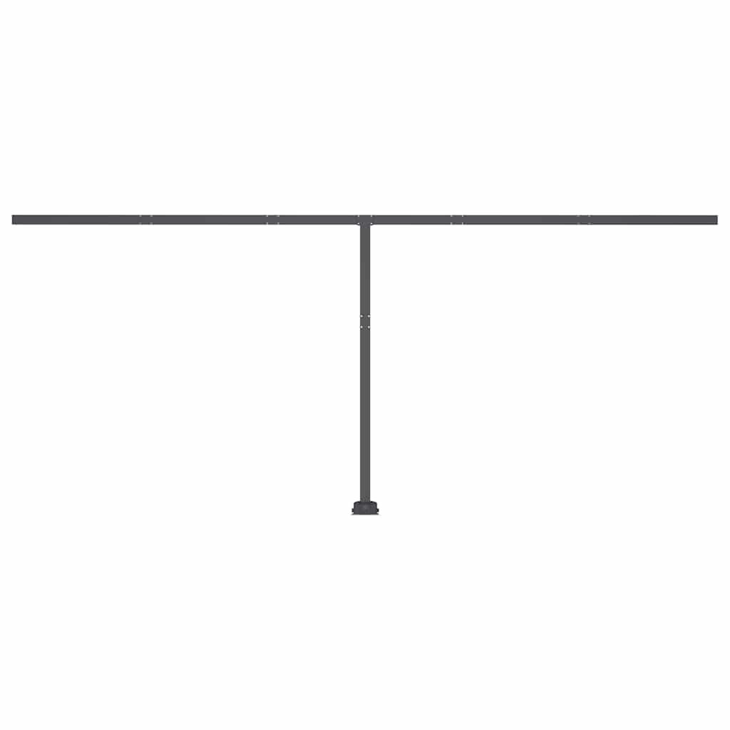 Tenda da Sole Retrattile Manuale con LED 500x300 cm Antracite 3069784