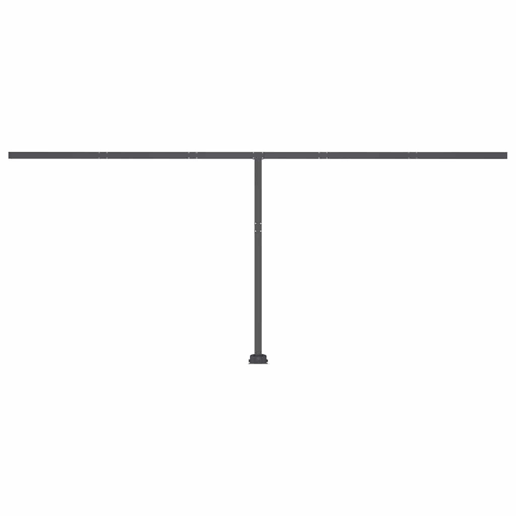 Tenda Automatica con Sensore Vento e LED 500x300 cm Blu Bianca 3069791