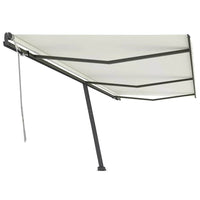 Tenda da Sole Autoportante Manuale Retrattile 600x300 cm Crema 3069797